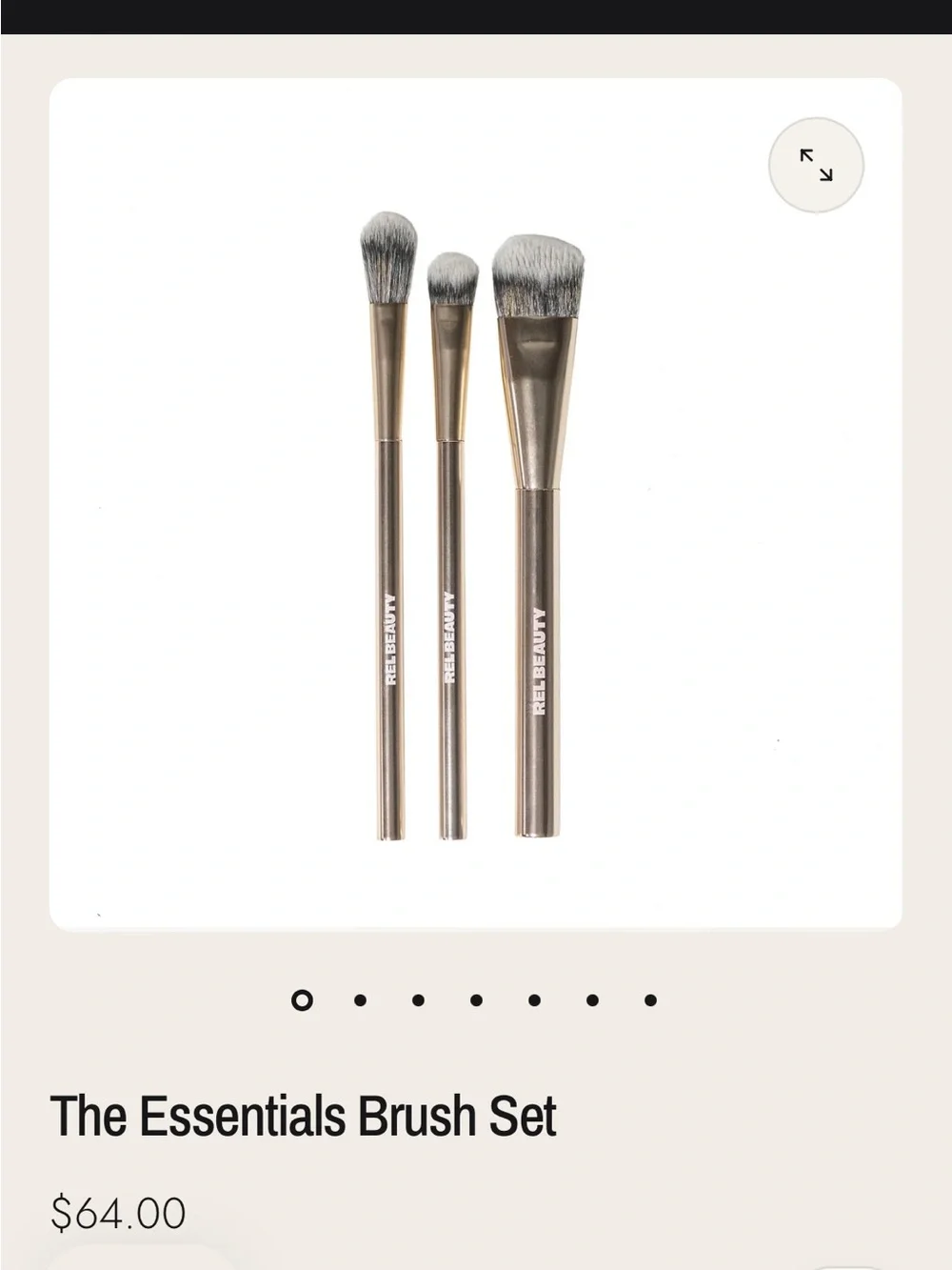 REL Beauty Essentials Brush Set in Gold tone